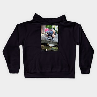 Unique street photography of Land, Air, Sea Kids Hoodie